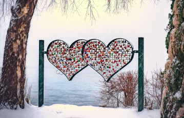 Hearts in the wintertime